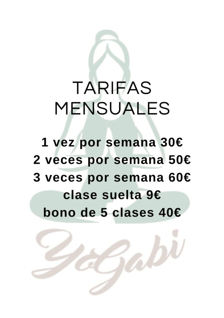 TARIFAS MENSUALES